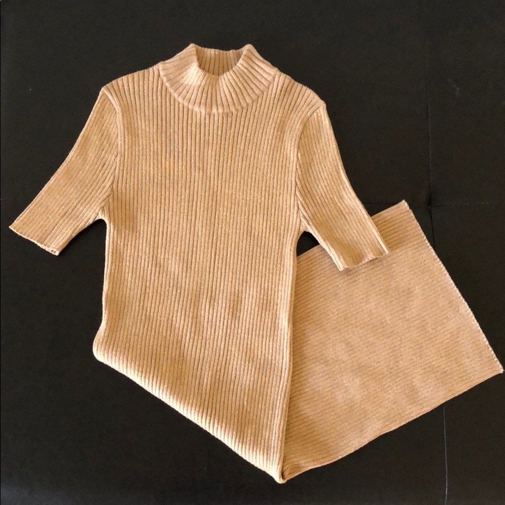 FOREVER 21 shimmer bodycon knit dress size S